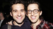Mark times two: Adam Chanler-Berat (now starring in Peter and the Starcatcher) greets Josh Grisetti. 