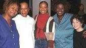 Tonya Pinkins, choreographer Hope Clarke, Adriane Lenox, Capathia Jenkins & Harrison Chad.