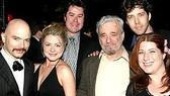 Assassins composer Stephen Sondheim hangs with cast members (l-r) Michael Cerveris, Kendra Kassebaum, Merwin Foard, James Barbour and Anne L. Nathan.