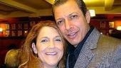 Two winners!The Light in the Piazza star Victoria Clark with The Pillowman's Jeff Goldblum.