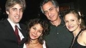 Epic Theater Center's founding producer Zak Berkman with Daphne Rubin-Vega, honoree David Strathairn and Kyra Sedgwick.