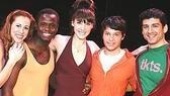 Heather Parcells (who plays Judy) with co-stars Lane,Whitehead, Tam and Yazbeck.
