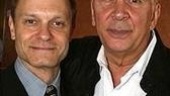Both nominated for Best Performance by a Leading Actor in their genre. Musical: David Hyde Pierce (Curtains). Play: Frank Langella (Frost/Nixon).