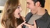 Photo Op - First Preview of Grease - Laura Osnes - Max Crumm (pointing)
