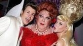 George in a world of Ashley's!Wendt with co-stars Ashley Parker Angel (Link)and Ashley Spencer (Amber).