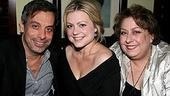 Wicked reunion #2!Mantello also directed the Broadway blockbuster. Here he is with two of his former and current show's stars: Kassebaum and Houdyshell (who also played Morrible).