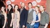 Back from their grand tour of England, the talented stars of Some Americans Abroad: Cristin Milioti, Fiona Dourif, Enid Graham, Corey Stoll, Tom Cavanagh, Emily Bergl and Anthony Rapp.