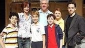 The boys pose with co-stars Haydn Gwynne (reprising her West End role as Mrs. Wilkinson), Gregory Jbara (who plays Dad), Carole Shelley (who plays Grandma) and Santino Fontana (who plays Tony).