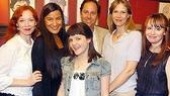 Mariann Mayberry, Kimberly Guerrero, Madeleine Martin, producer Steve Traxler, Amy Morton and Sally Murphy enjoy the festivities.