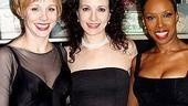 Charlotte d’Amboise, Chicago’s Roxie Hart, jumps in with co-star Brenda Braxton to pose with murderess alum Bebe Neuwirth.