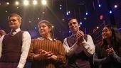 Cast members Andrew Durand, Amanda Castanos, Matt Doyle and Alice Lee savor one last ovation.