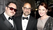 Thank the red carpet for lending us this Lend Me a Tenor trio: cast members Jay Klaitz and Jennifer Laura Thompson, with director Stanley Tucci.