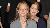 Helen Hunt takes her first bow as the Stage Manager in Our Town. 