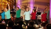 The talented students performed “You Can’t Stop the Beat” under the guidance of Broadway choreographer Jerry Mitchell.