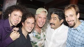 The Brothers clown around with their pal Kramer. (The performing troupe even appeared on an episode of Seinfeld under the name of The Flying Sandos Brothers.)