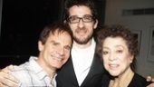 A parting shot of Peter Scolari, director Daniel Kutner and Liz Torres. It must be them celebrating It Must Be Him.