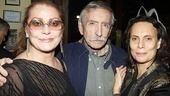 After the show, it’s time to celebrate. Legendary playwright Edward Albee gets between leading lady Elizabeth Ashley and Me, Myself & I director Emily Mann. 