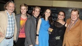 A parting shot of the talented cast of Me, Myself & I: Stephen Payne, Zachary Booth, Preston Sadleir, Natalia Payne, Elizabeth Ashley and Brian Murray. 