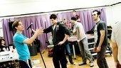 Photo Op: Bloody Bloody Andrew Jackson in Rehearsal – Danny Mefford - Benjamin Walker – James Barry