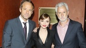 A parting shot of three folks we always want to see on stage: John Benjamin Hickey, Christina Ricci and John Slattery.