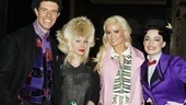 Madison's pal Joyce Bonelli hops in for a group shot. 