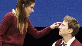 Jennifer Carpenter as Kayleen and Pablo Schreiber as Doug in Gruesome Playground Injuries.