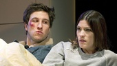 Pablo Schreiber as Doug and Jennifer Carpenter as Kayleen in Gruesome Playground Injuries.