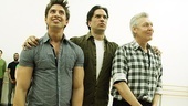 Priscilla rehearsal – Nick Adams – Will Swenson – Tony Sheldon 3