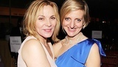 Kim Cattrall, who has appeared often on the London stage, congratulates co-director Marianne Elliott.