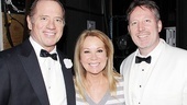 A tuxedoed Tom Wopat is joined by Kathie Lee Gifford and Catch Me musical director John McDaniel. (Gifford and McDaniel are the lyricist and composer for a still-in-development musical version of It’s a Wonderful Life.)