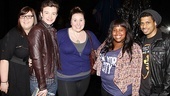 Glee Cast at Sister Act – Ashley Fink – Chris Colfer – Sarah Bolt – Amber Riley – Chester Gregory