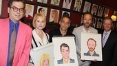 Village Voice columnist Michael Musto and Sardi's honcho Max Klimavicius were on hand to help reveal these latest portraits. 