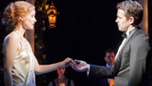 Jill Paice as Grazia and Julian Ovenden as Prince Sirki in Death Takes a Holiday.