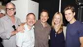Look who else was in the audience at Catch Me’s 100th performance: Stage and screen great Laura Linney poses backstage with Scott Wittman, Marc Shaiman, Norbert Leo Butz and Aaron Tveit. 