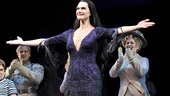 Mama Morticia! Brooke Shields steps out to greet her adoring audience.