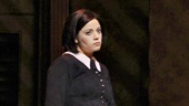 Cortney Wolfson as Wednesday and Patrick D. Kennedy as Pugsley in The Addams Family.