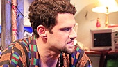 Justin Bartha as Vinny and Jesse Eisenberg as Edgar in Asuncion.