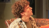 Jesse Eisenberg as Edgar and Justin Bartha as Vinny in Asuncion.
