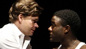 Hunter Foster and Vladimir Versailles in Burning.