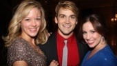 Cast members Kate Rockwell, Neil Haskell and Nikki Bohne are ready to cut loose on opening night. 