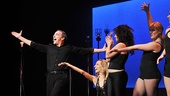 Ta-da! Mandy and his guests savor the applause.