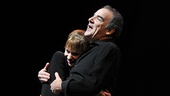 The close friends and Broadway co-stars share a birthday hug.