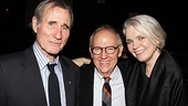 Road to Mecca star Jim Dale puts an arm around set designer Michael Yeargan and costume designer Susan Hilferty.
