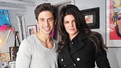 Priscilla star Nick Adams welcomes Kirstie Alley to his zebra-licious dressing room.