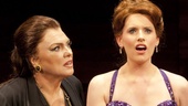 Tyne Daly as Maria Callas and Naomi O'Connell as Sharon Graham in Master Class.