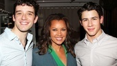 How to Succeed's new leading men Michael Urie and Nick Jonas welcome Vanessa Williams to the World Wide Wicket Company!