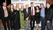 Playwright Edward Albee takes a company photo with The Lady From Dubuque stars Peter Francis James, Catherine Curtin, Laila Robins, Jane Alexander, C.J. Wilson, Tricia Paoluccio, Thomas Jay Ryan and Michael Hayden.