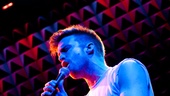 Under the lights, Gavin Creel rehearses the title tune in Get Out.