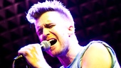 Gavin Creel shows off an edgy haircut fit for a rock star. 