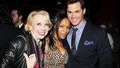 Anything Goes star Julie Halston hangs out with two Book of Mormon stars: Tony winner Nikki M. James and Andrew Rannells.